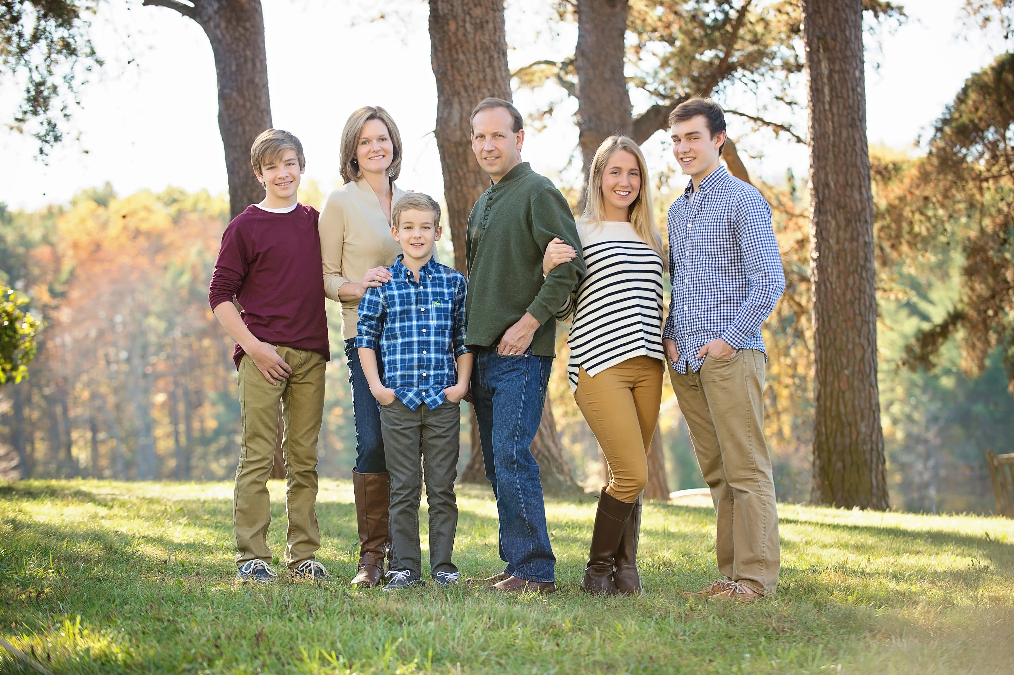 Ron with his wife and four grown children